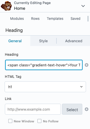 Hover animated gradient